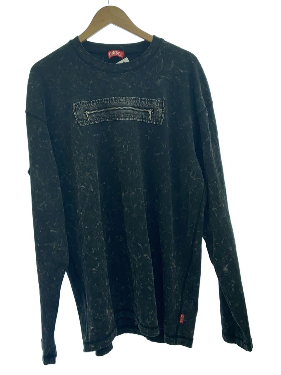 【中古】DIESEL◆T-AUSER/トップス/XXL/綿織物/GRY【メンズウェア】