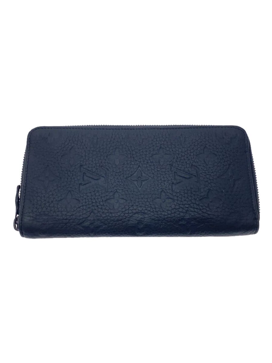 【中古】LOUIS VUITTON◆ジッピー・ウォレット・ヴェルティカル_トリヨン・モノグラム_BLK/レザー/BLK/無地/メンズ【服飾雑貨他】