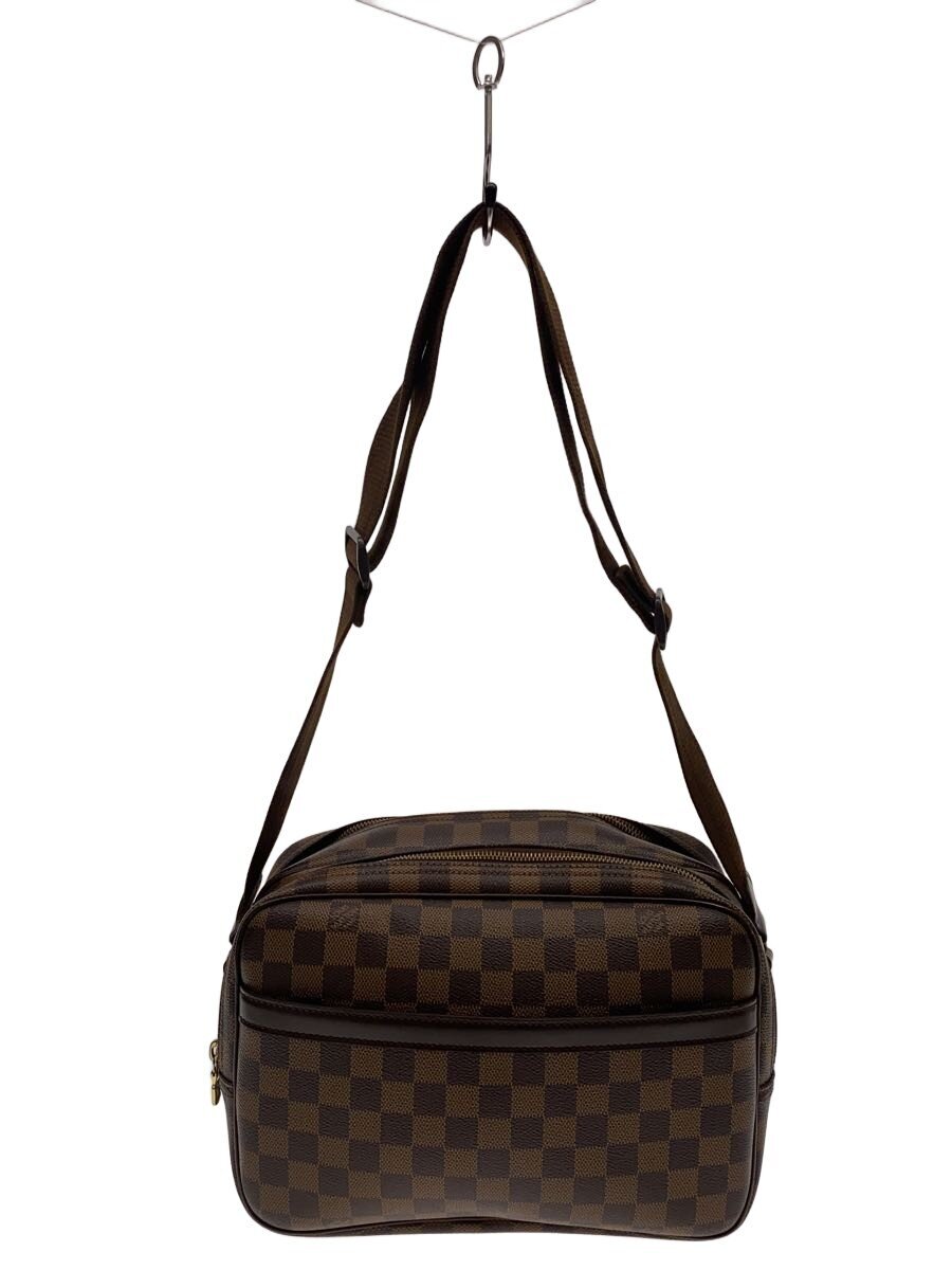 【中古】LOUIS VUITTON◆特派員PM_ダミエ・エベヌ/なめし革/BRW/N45253【御徒面子】