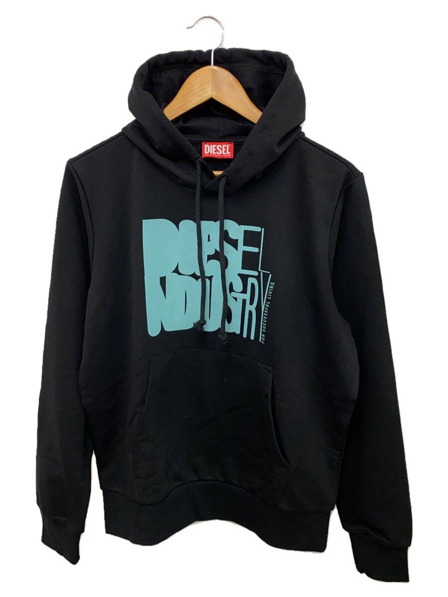 【中古】DIESEL◆パーカー/S/ポリエステル/BLK/無地/S-Ginn-Hood-K29【メンズウェア】