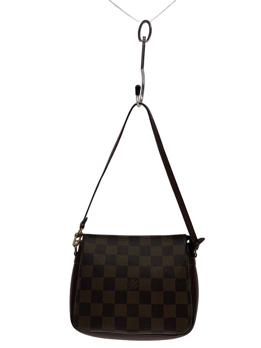 【中古】LOUIS VUITTON◆トゥールス・メイクアップ_ダミエ・エベヌ/PVC/BRW/N51982【御徒面子】