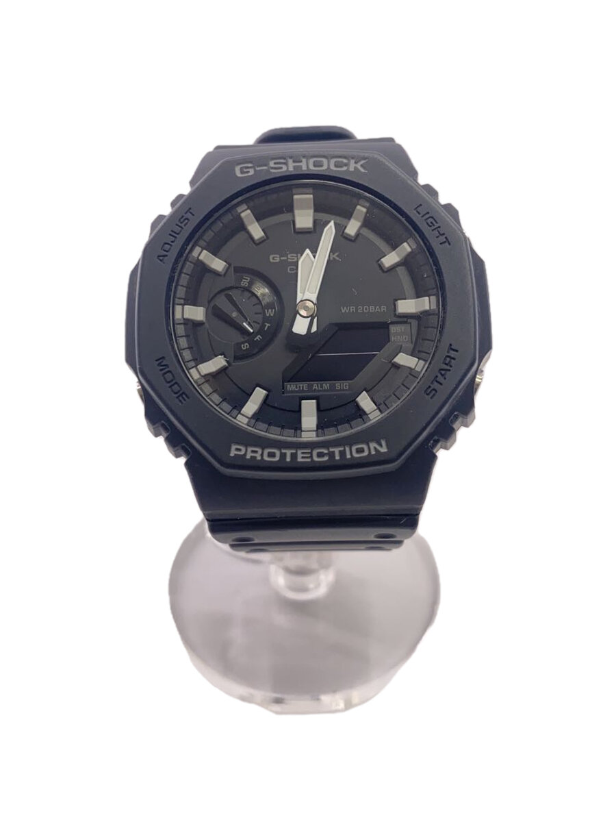 【中古】CASIO◆石英ウオッチ・G-SHOCK/デジアナ/BLK/BLK【服飾雑貨他】