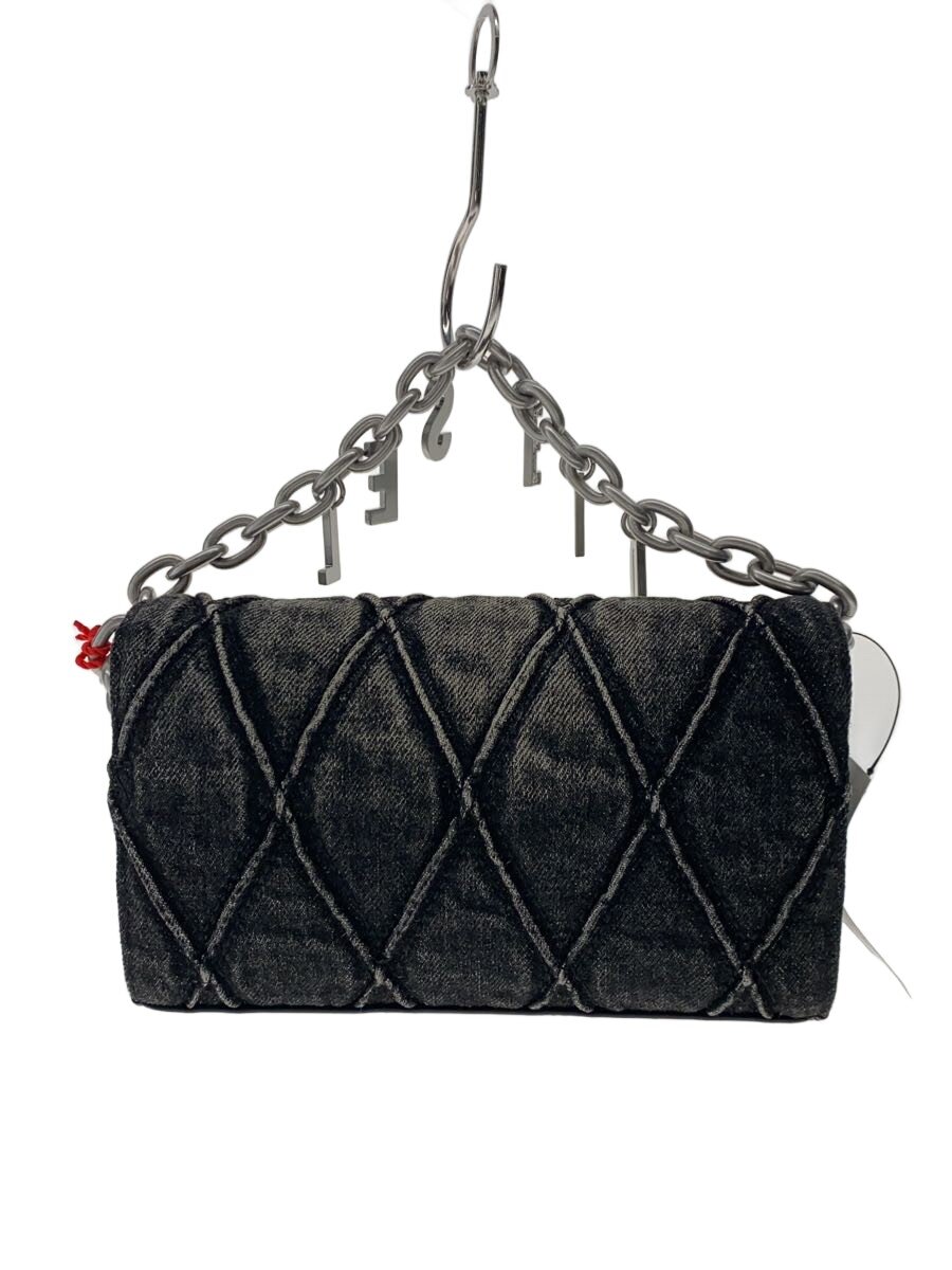 【中古】DIESEL◆CHARM-D WALLET STRAP/ショルダーバッグ/綿織物/GRY//【御徒面子】