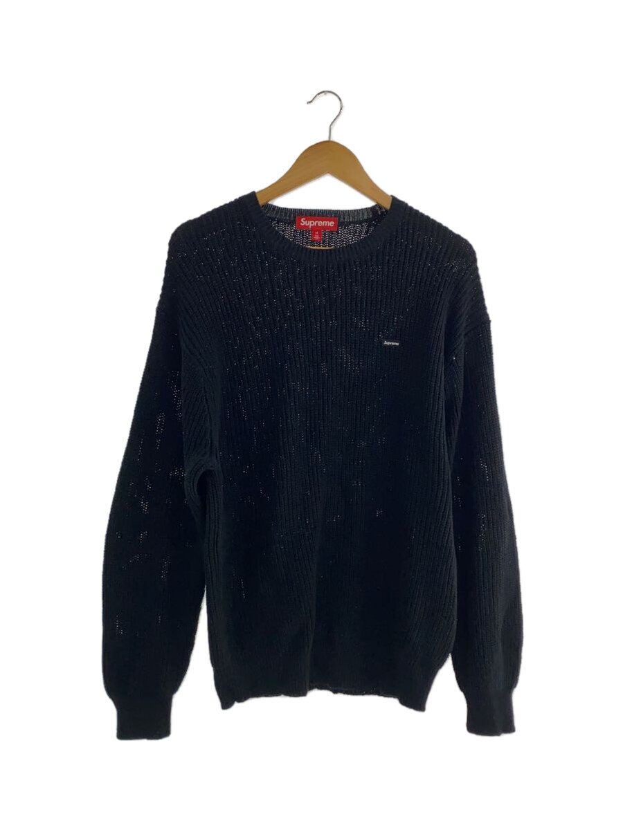 【中古】Supreme◆編み物・スウェーター(朦々たる)/M/綿織物/BLK【メンズウェア】