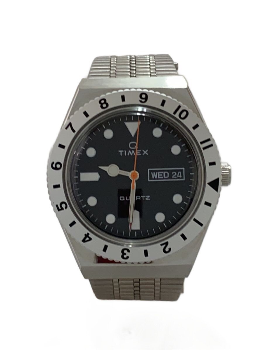 【中古】TIMEX◆石英ウオッチ/アナログ/BLK/SLV/TW2V00100【服飾雑貨他】