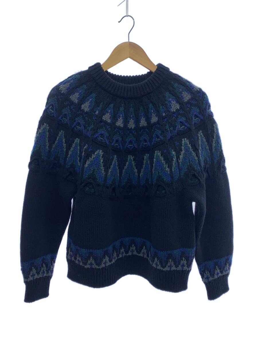 【中古】Coohem◆24AW/ノルディックニットプルオーバー/プルオーバー(朦々たる)/M/羊毛/黒いこと/黒【レディース御召しもの】