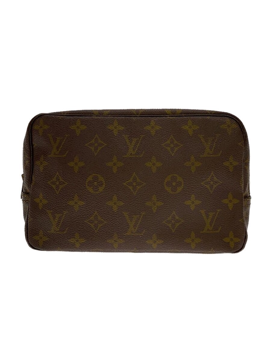 【中古】LOUIS VUITTON◆トゥルース・トワレット23_モノグラム・帆布_BRW/PVC/BRW//【御徒面子】