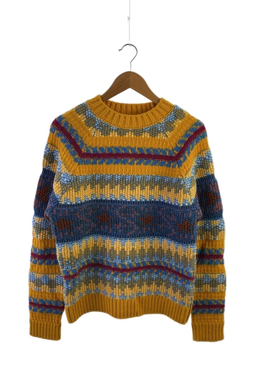 【中古】Acne Studios(Acne)◆ノース柄/編み物・プルオーバー(朦々たる)/S/アクリル樹脂/YLW【メンズウェア】