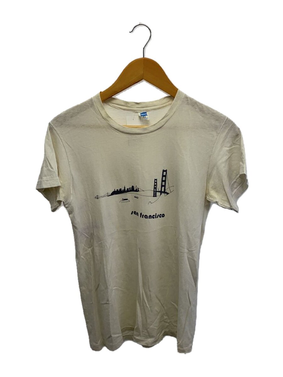 【中古】Hanes◆70s/MADE IN USA/プルオーバー/M/綿織物/白いこと/汚れた状態有【メンズウェア】