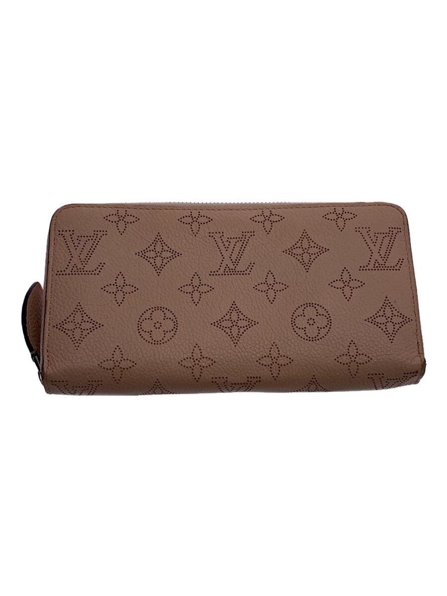 【中古】LOUIS VUITTON◆ジッピー・ウォレット_マヒナ_PNK/牛革/PNK/レディース【服飾雑貨他】