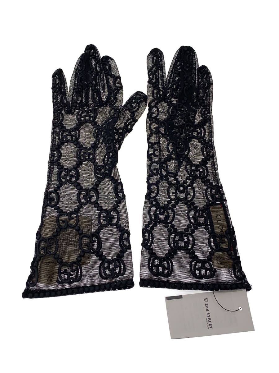 【中古】GUCCI◆手袋/ナイロン/BLK/総柄/レディース【服飾雑貨他】|2nd STREET 店