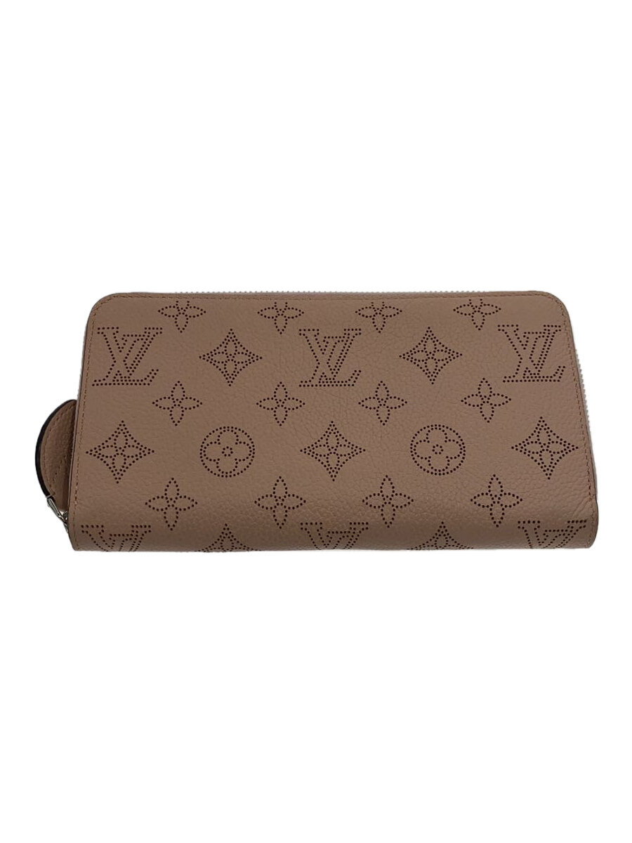 【中古】LOUIS VUITTON◆ジッピー・ウォレット_マヒナ/牛革/ピンク/総柄/レディース/【服飾雑貨他】