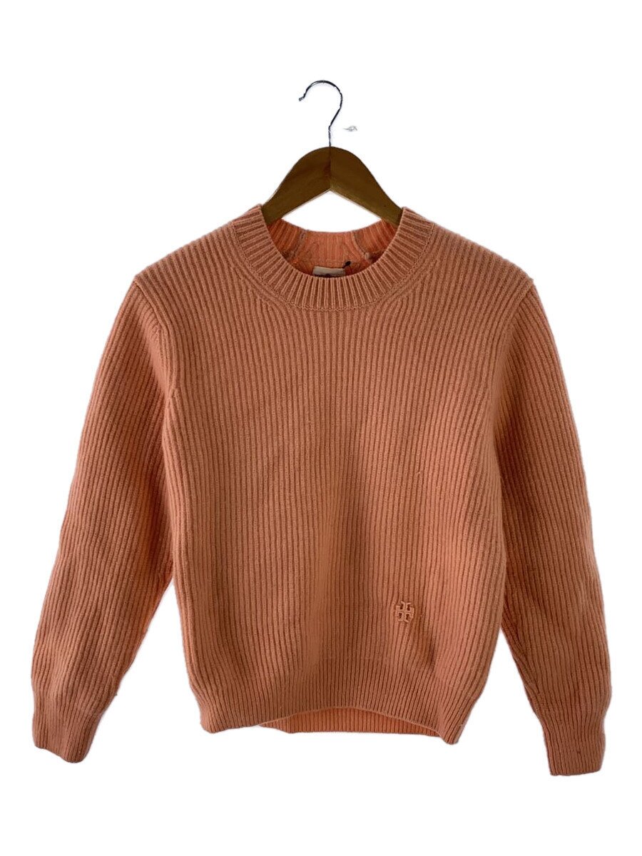 【中古】TORY SPORT◆編み物・スウェーター(朦々たる)/S/羊毛/PNK/75752【レディースお召しもの】