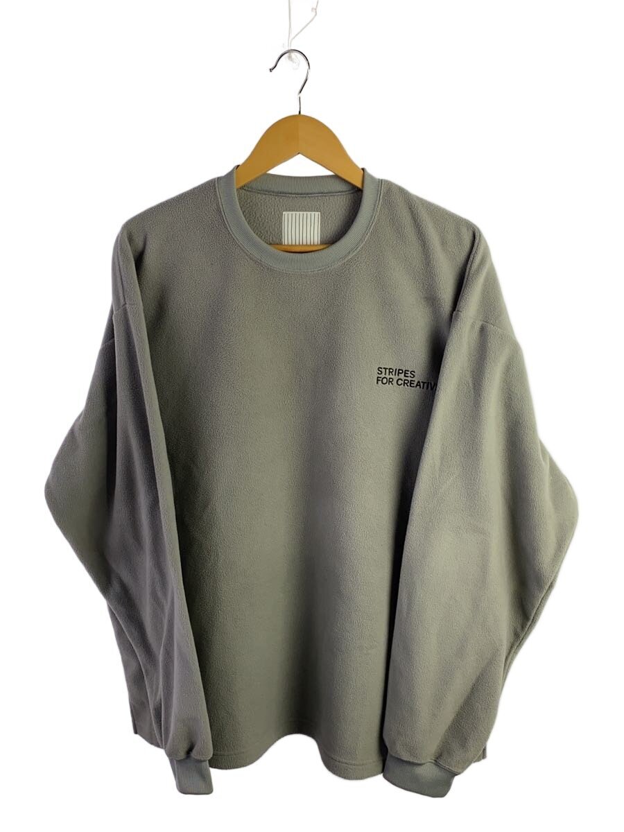 【中古】S.F.C (STRIPES FOR CREATIVE)◆フリーススウェット/汗水/--/ポリエステル/GRY/無地【メンズウェア】