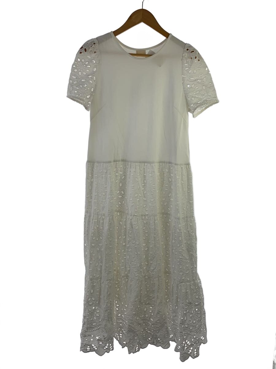 【中古】Liala×PG◆半袖衣装/M/綿織物/WHT/無地/lpg321-1958【レディース御召しもの】