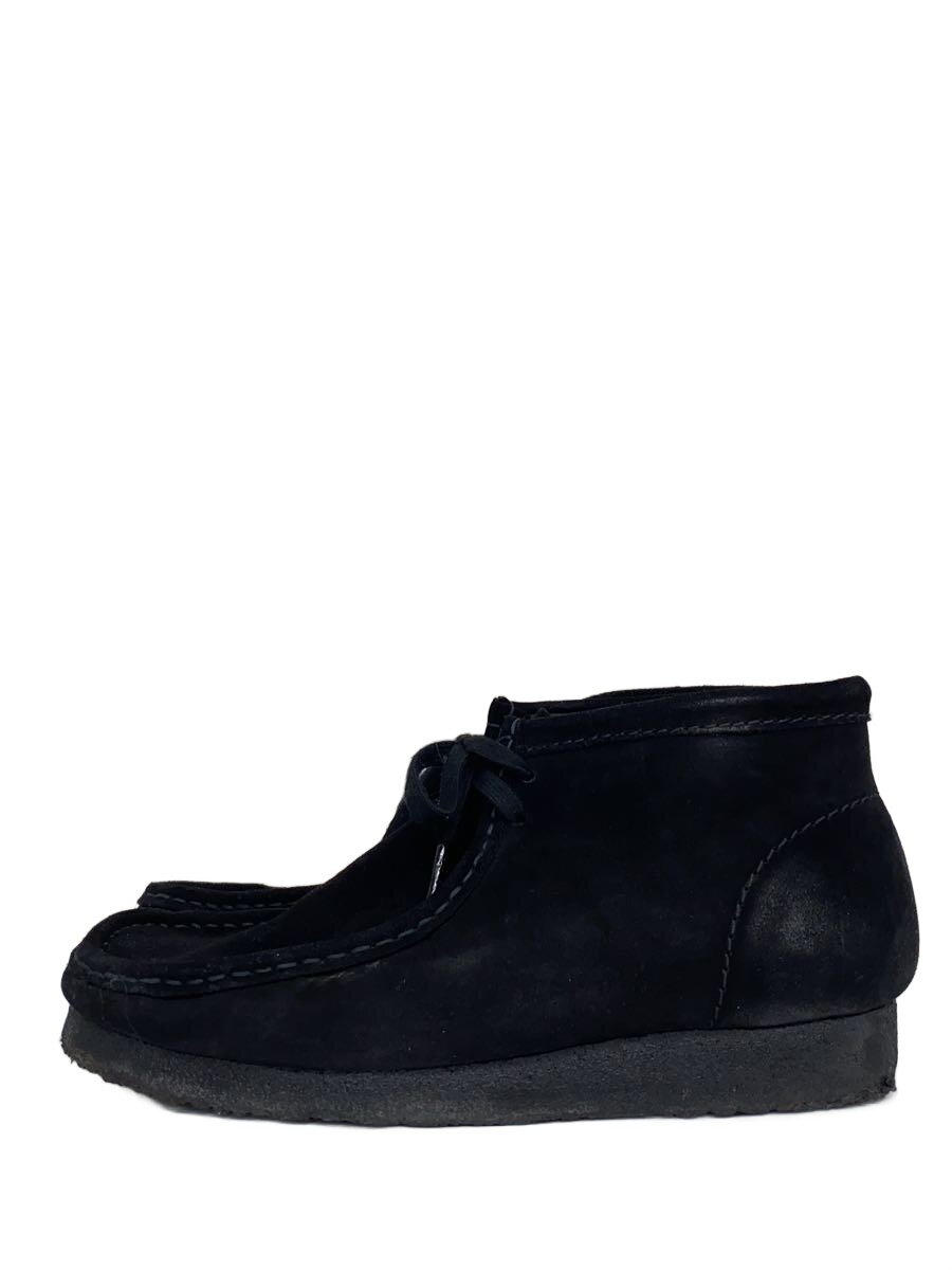 【中古】Clarks◆WALLABEE BOOT BLACK SUEDE//27.5糎/BLK/スウェード/261555177095//【シューズ】