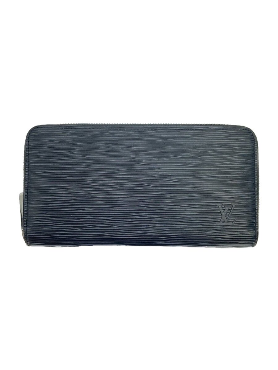 【中古】LOUIS VUITTON◆ジッピー・ウォレット_エピ_BLK/レザー/BLK/メンズ【服飾雑貨他】