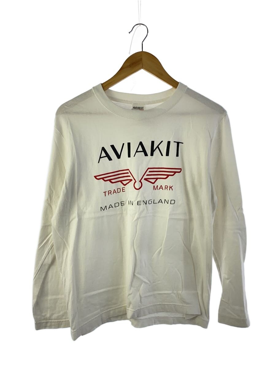 【中古】Lewis Leathers◆長袖プルオーバー/--/綿織物/WHT//【メンズウェア】