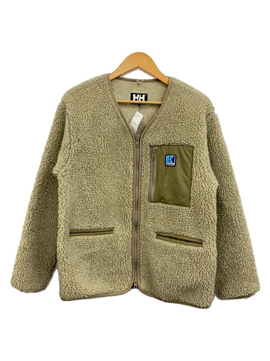 【中古】HELLY HANSEN◆フリースジャケット/L/ポリエステル/BEG/HOE52053【レディース御召しもの】