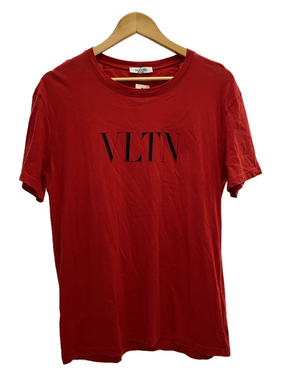 【中古】VALENTINO◆ヴァレンティノ/プルオーバー/L/綿織物/RED/無地/0000004566901/赤いこと【メンズウェア】