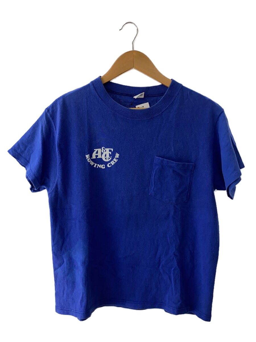 【中古】Champion◆80s/トリコタグ/USA製/プルオーバー/M/綿織物/青色【メンズウェア】