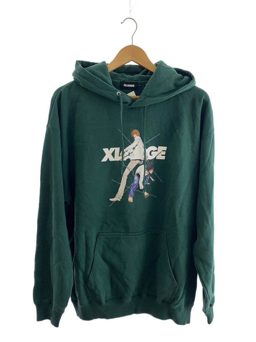 【中古】X-LARGE◆パーカー/L/綿織物/GRN/刷り上げる/101214012030【メンズウェア】