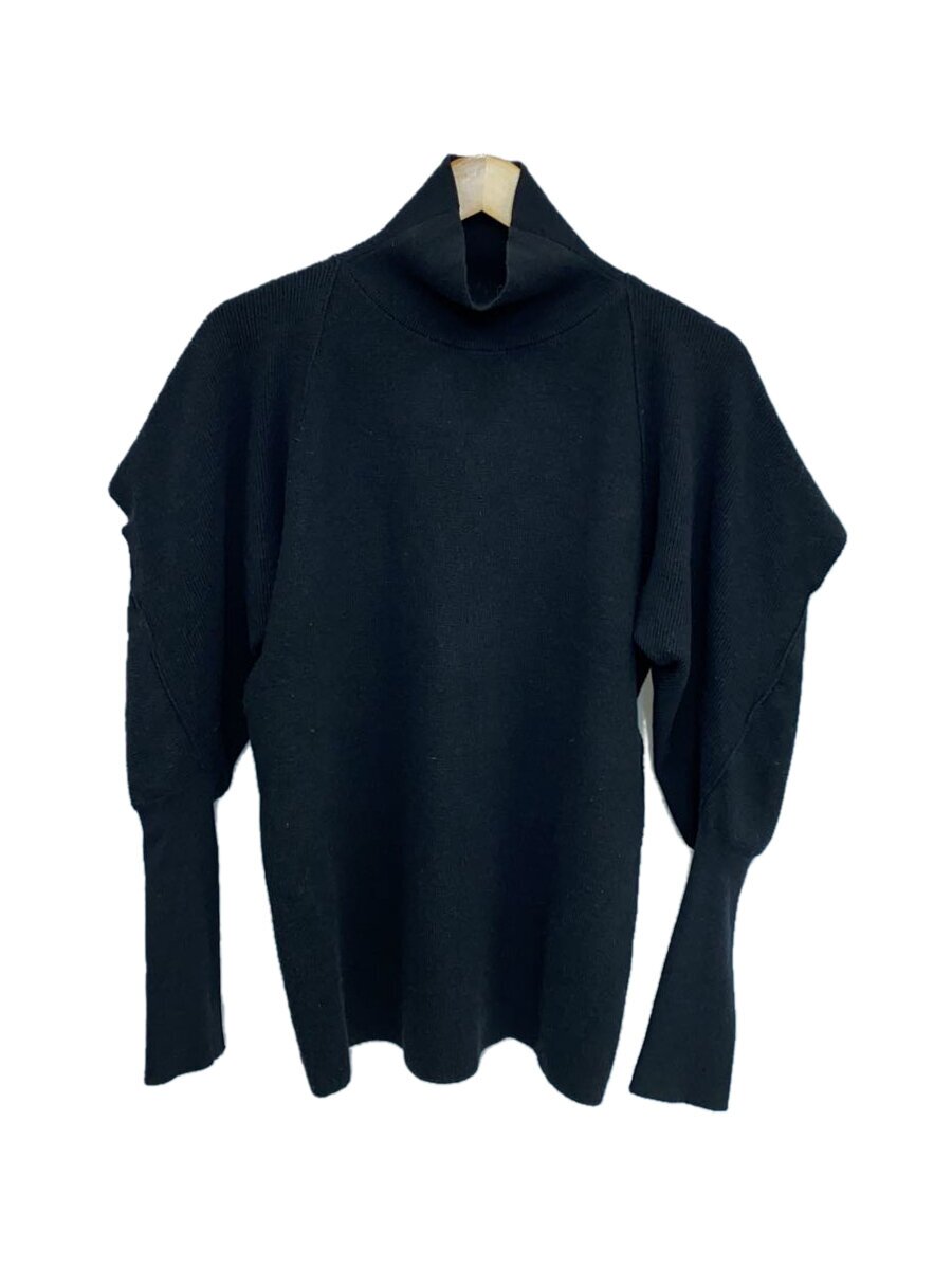【中古】ISSEY MIYAKE◆80s/archive/筆引き舟/うつり変わり編み物/M/羊毛/BLK/XL37212AV【メンズウェア】