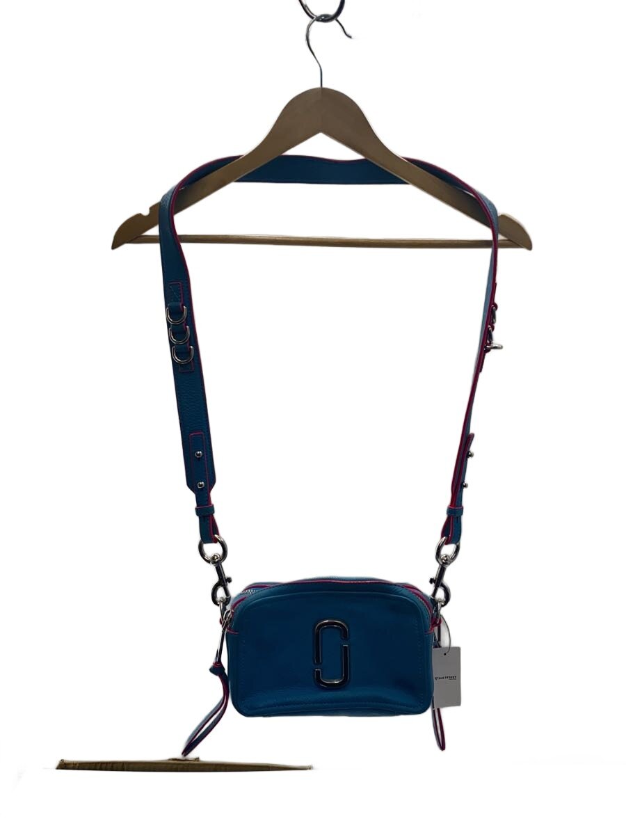 【中古】MARC JACOBS◆ショルダーバッグ/なめし革/BLU/M0014591【御徒面子】
