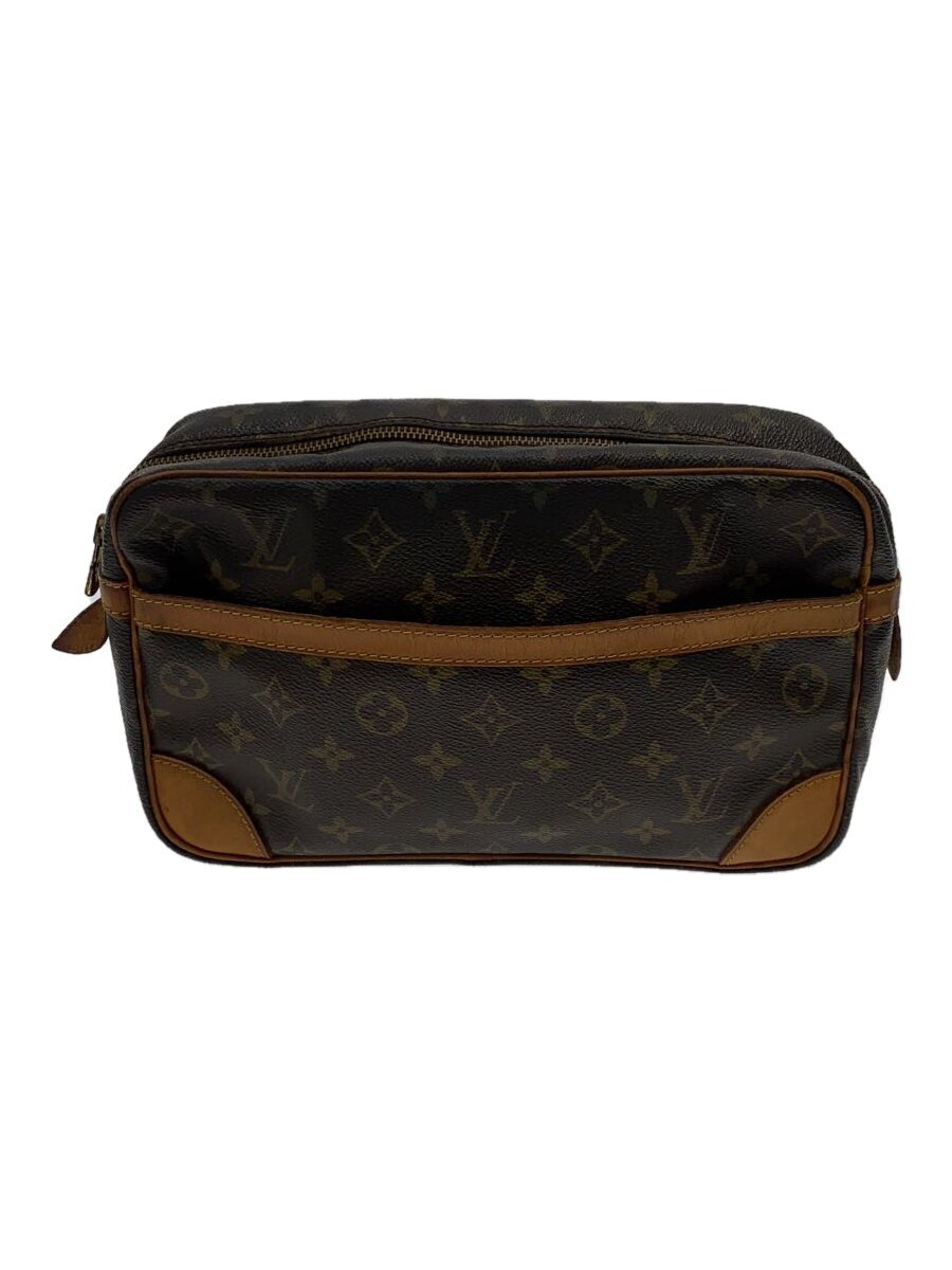 【中古】LOUIS VUITTON◆コンピエーニュ28_モノグラム・キャンバス/PVC/BRW/総柄【バッグ】｜2ｎｄ STREET 店