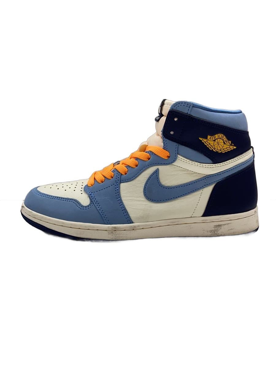 【中古】NIKE◆AIR JORDAN 1 HIGH OG_エアジョーダン 1 ご機嫌 OG/26.5珊/BLU【シューズ】