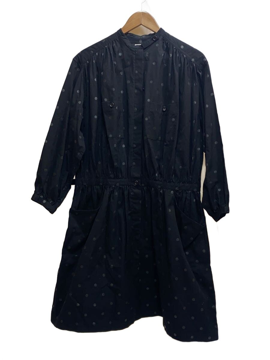 【中古】Y&rsquo;s◆70-80S/COTTONING WORKSHOP/シャツワンピース/--/コットン/BLK/ドット【レディースウェア】｜2ｎｄ STREET 店
