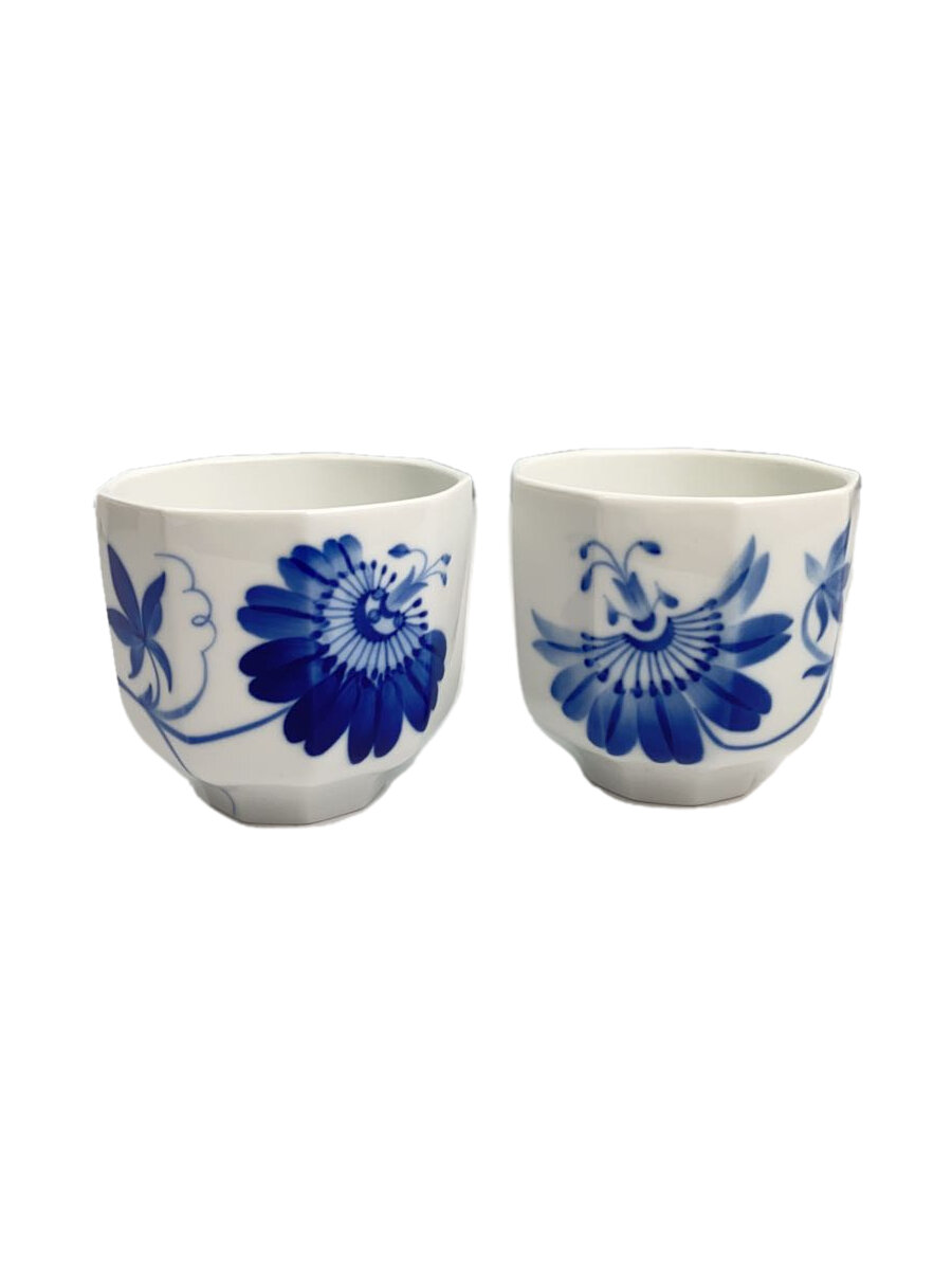 【中古】ROYAL COPENHAGEN◆カップパッションフラワーペア/2点セット/WHT【キッチン用品】