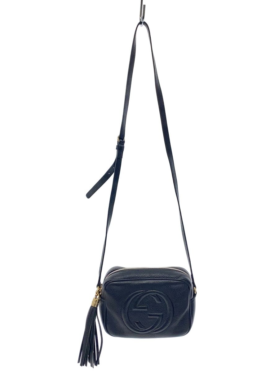 【中古】GUCCI◆スモール・ディスコバッグ_ソーホー/レザー/BLK/無地【バッグ】|2nd STREET 店