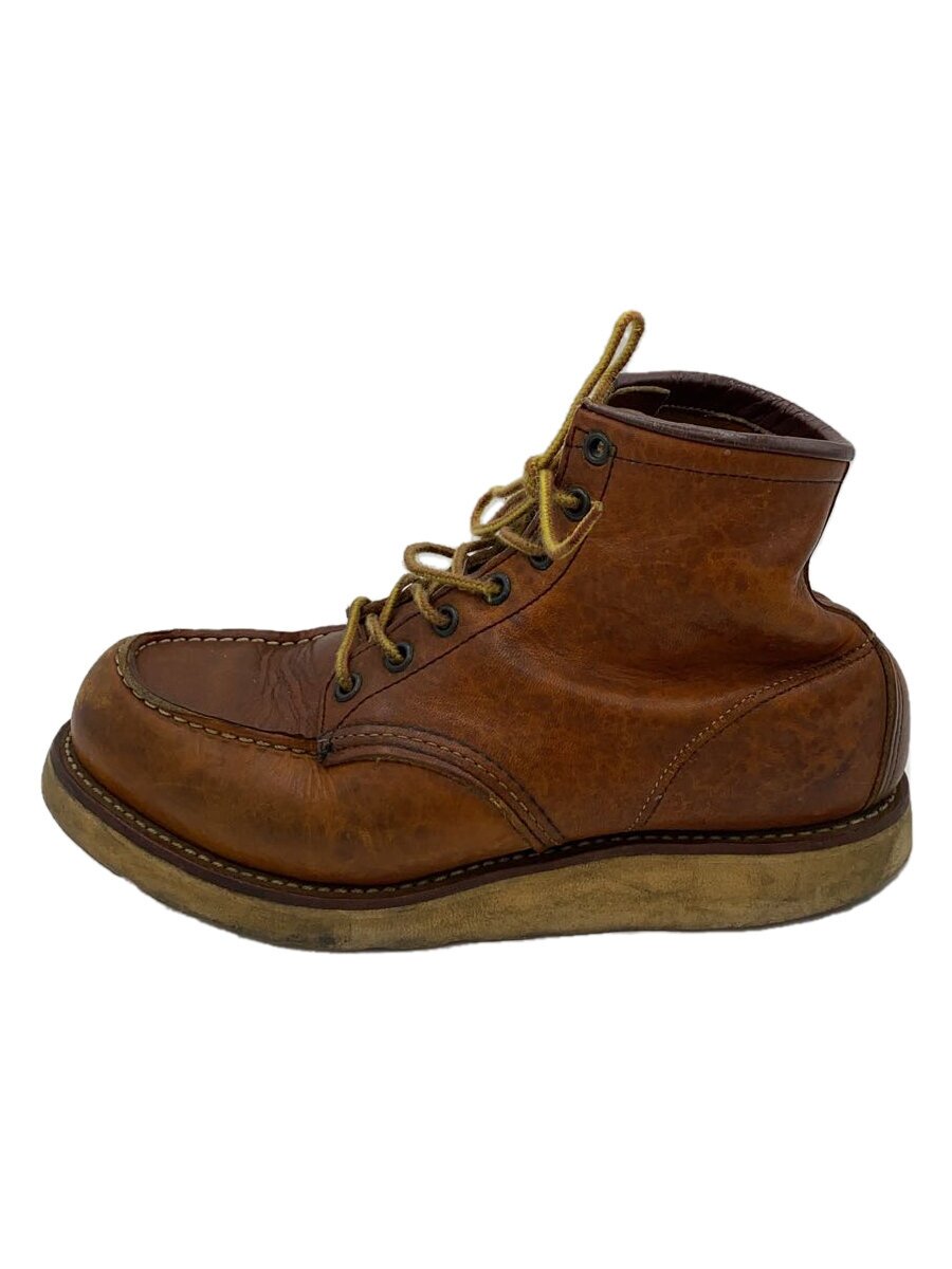 【中古】RED WING◆レースアップブーツ・6インチモックトゥ/US7.5/BRW【シューズ】