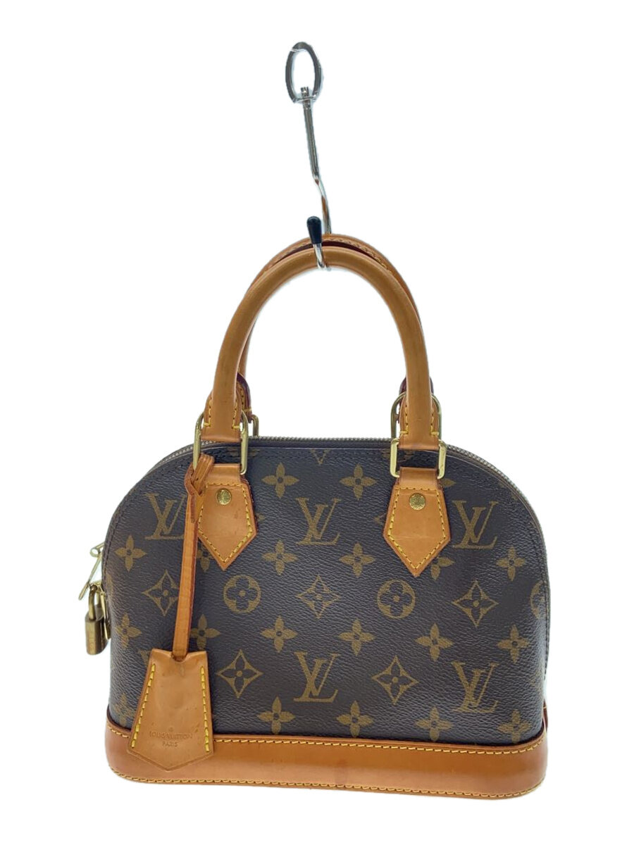 【中古】LOUIS VUITTON◆アルマBB_モノグラム・帆布_BRW/PVC/BRW/総柄//【御徒面子】