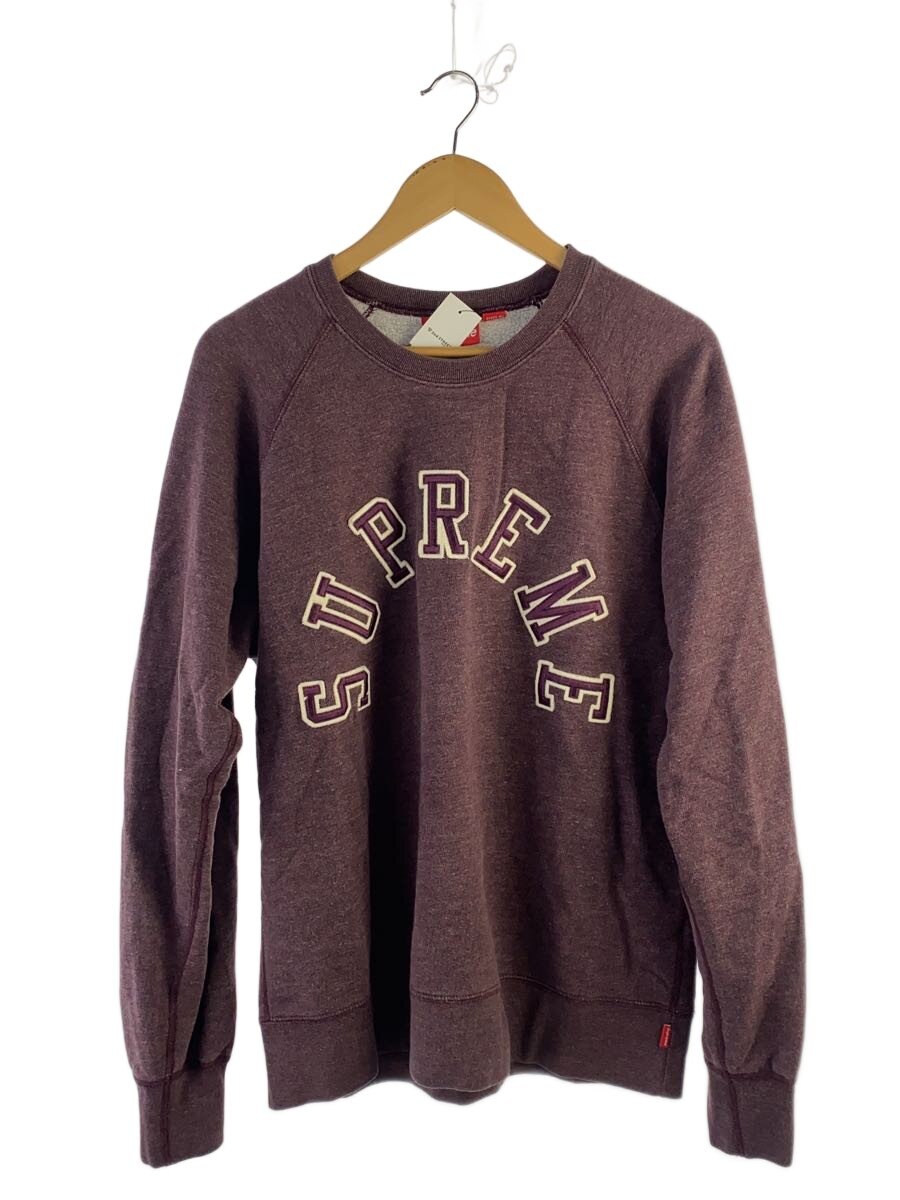 【中古】Supreme◆12AW/Felt Arc Crew/流汗/L/綿織物/BRD//【メンズウェア】