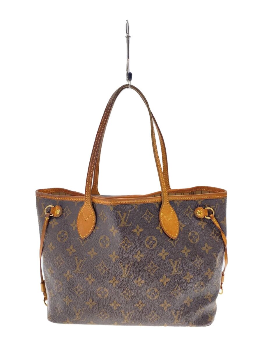 【中古】LOUIS VUITTON◆1)ネヴァーフルPM_モノグラム・キャンバス_BRW/PVC/BRW【バッグ】|2nd STREET 店