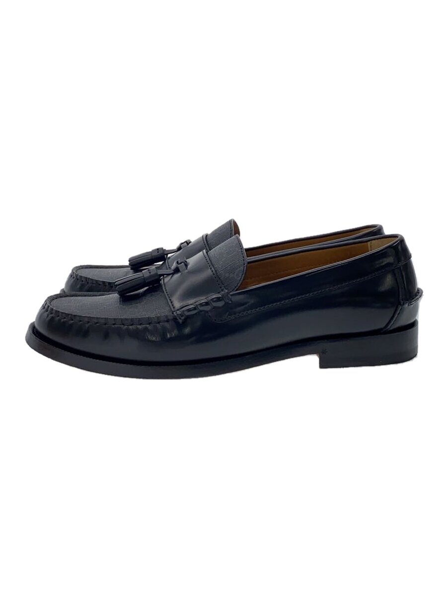 【中古】GUCCI◆GGスプリーム/タッセルローファー/革靴/なめし革シューズ/US6/BRW/673817【シューズ】