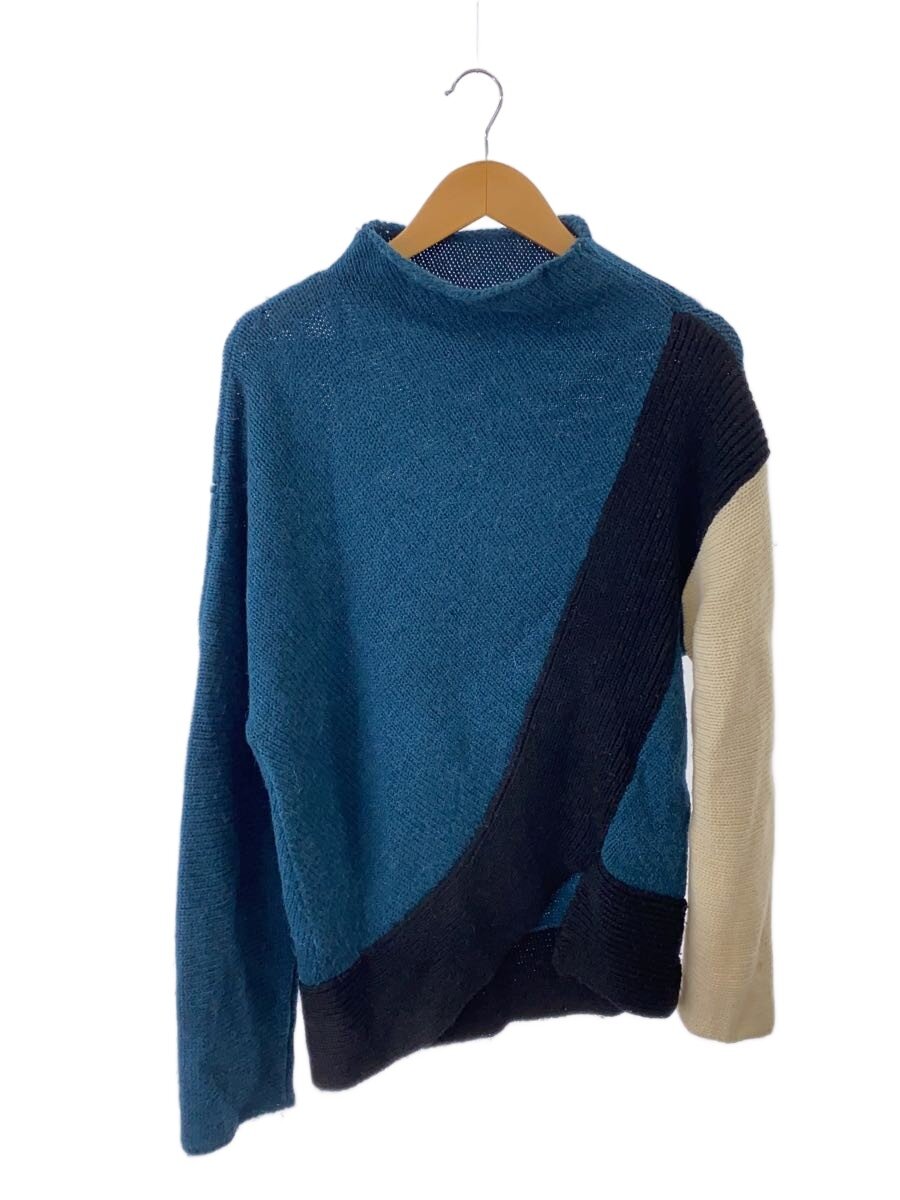 【中古】Kiko Kostadinov◆Rex jumper/下げ札ほつれ有/編み物・ティーシャツ/M/羊毛/BLU/00072019【メンズウェア】