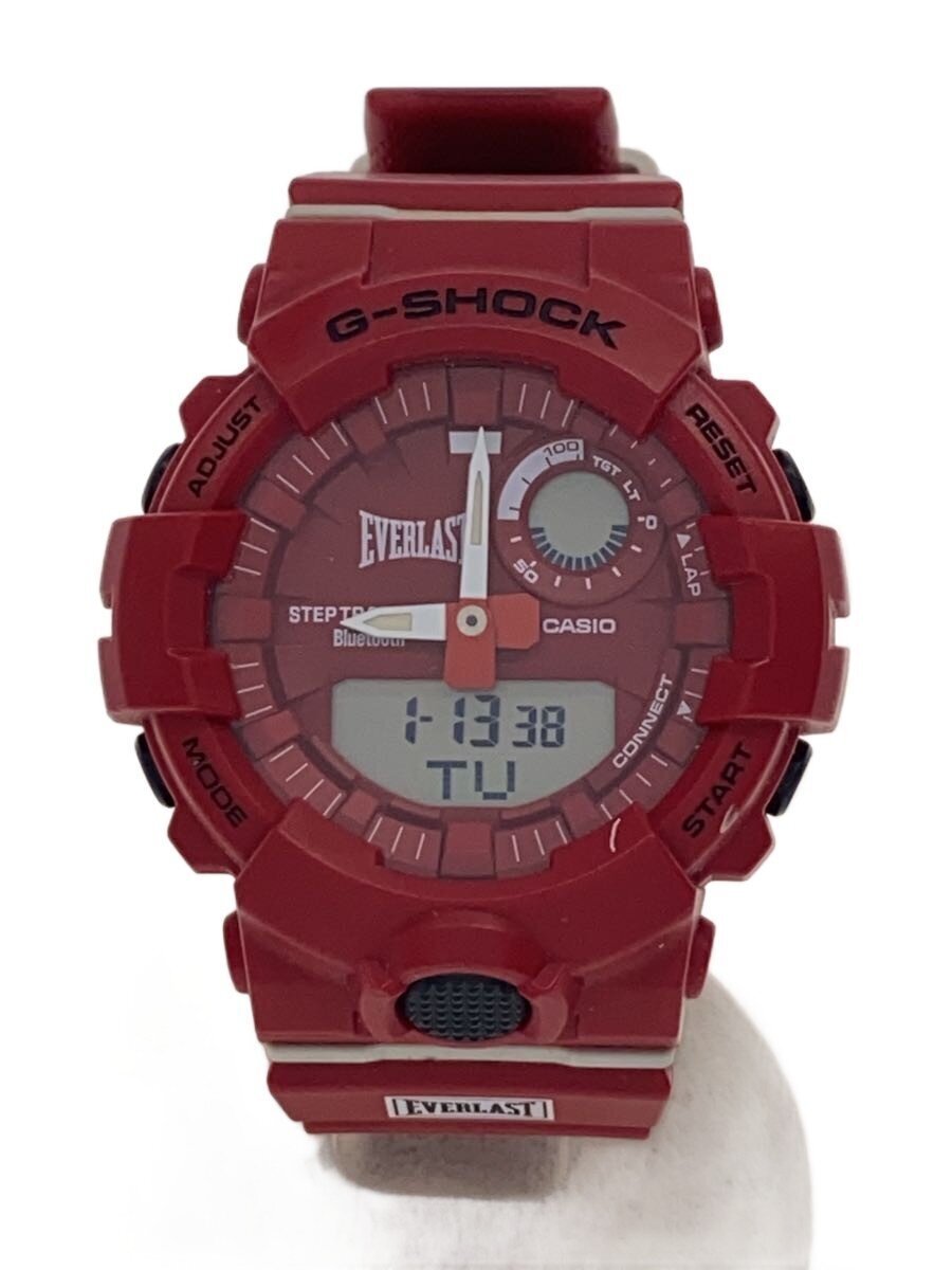 【中古】CASIO◆石英ウオッチ・G-SHOCK/デジアナ/RED/RED【服飾雑貨他】