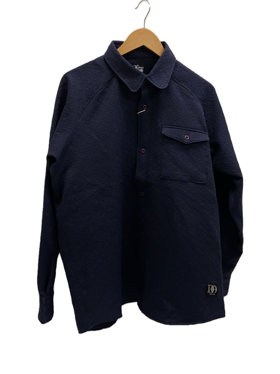 【中古】Dress hippy◆OLD JACQUARD L/S SHIRT/長袖シャツ/L/ポリエステル/NVY/無地【メンズウェア】｜2ｎｄ STREET 店