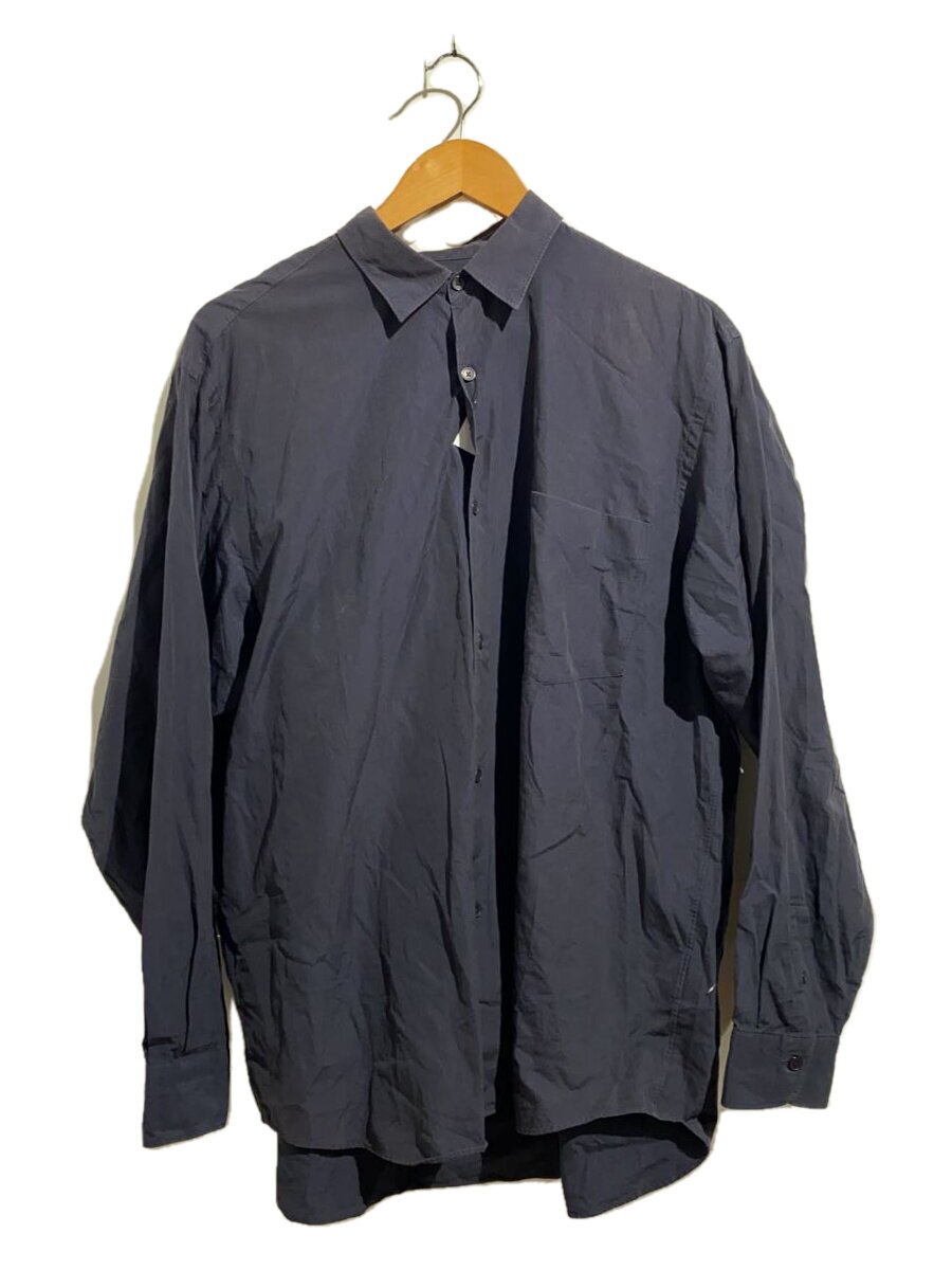 【中古】COMOLI◆23aw/長袖プルオーバー/2/綿織物/BLK/y03-02001//【メンズウェア】