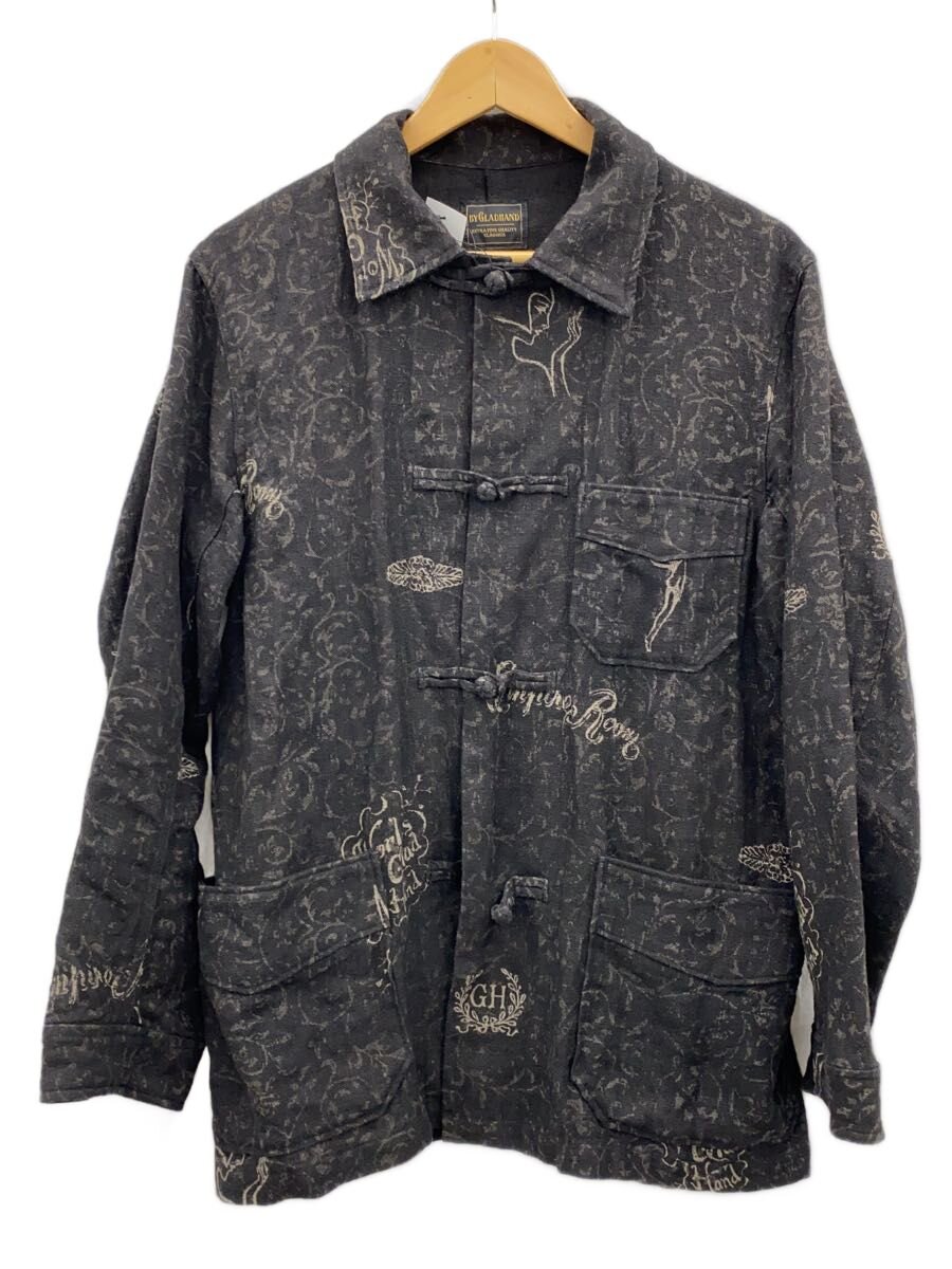 【中古】by GLAD HAND◆EMPIRE ROOM JACKET/ジャケット/S/リネン/BLK/総柄/BYGH-21-SS-05【メンズウェア】｜2ｎｄ STREET 店