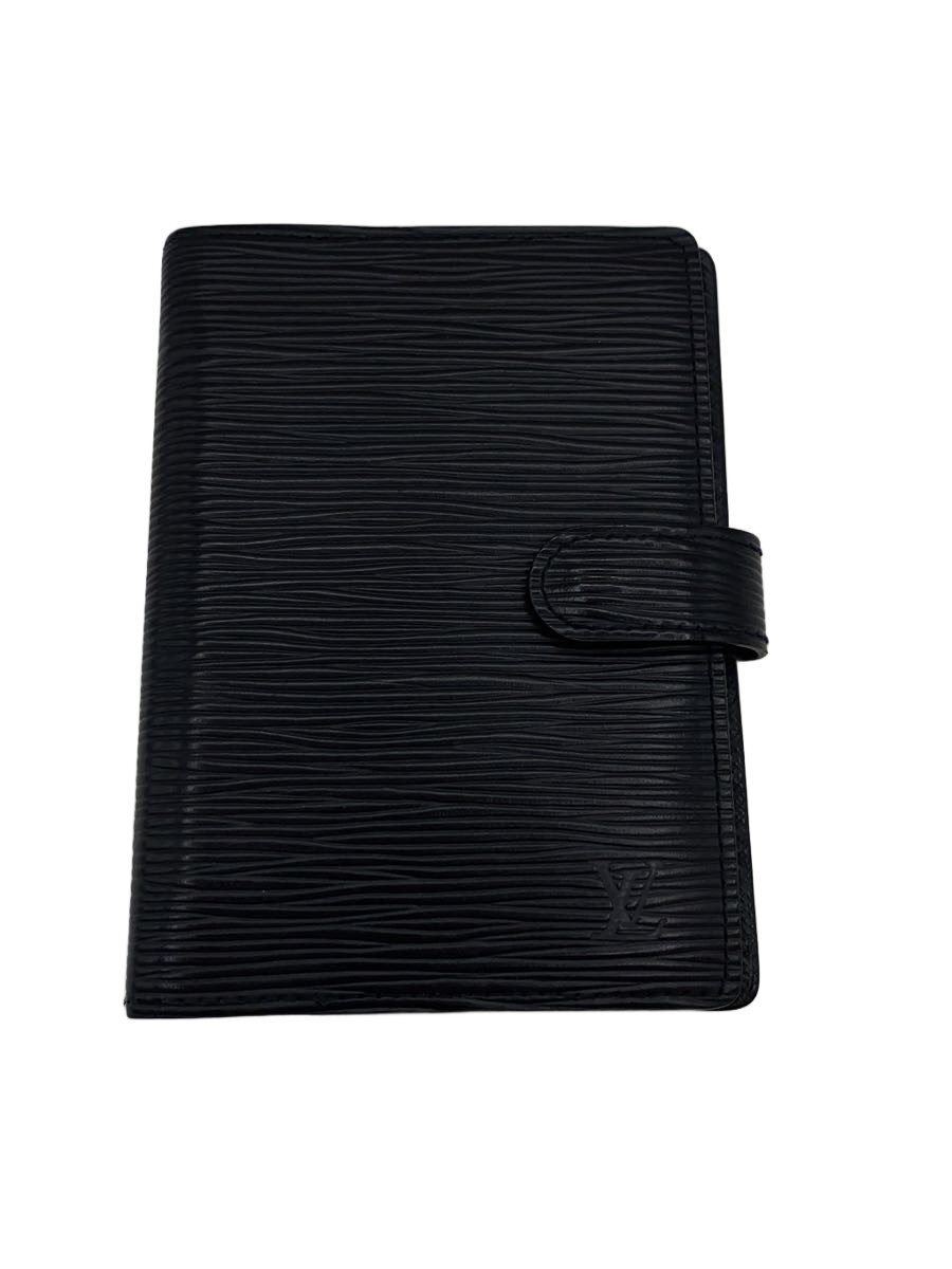 【中古】LOUIS VUITTON◆協議事項PM_エピ・エレクトリック/なめし革/BLK/無地/メンズ【服飾雑貨他】