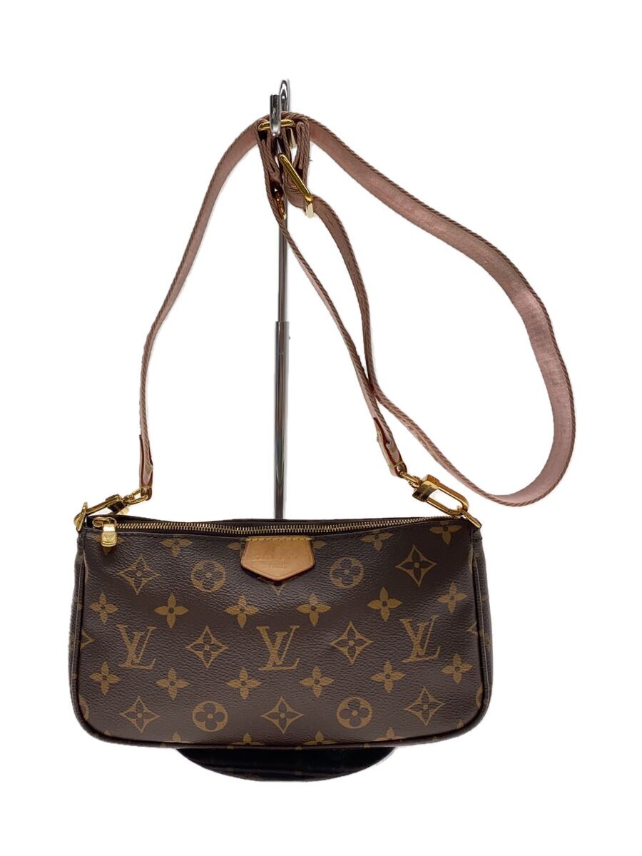 【中古】LOUIS VUITTON◆ミュルティポシェットアクセソワール/ショルダーバッグ/ビニール/赤銅色/M44840/ルイヴィトン【御徒面子】