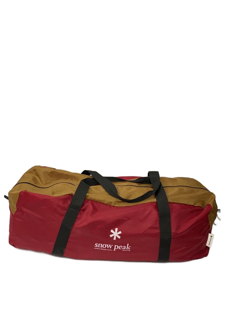 【中古】snow peak◆テント/ドーム/4~6人用/RED/SDE-001R/ペグ2本欠品【スポーツ】