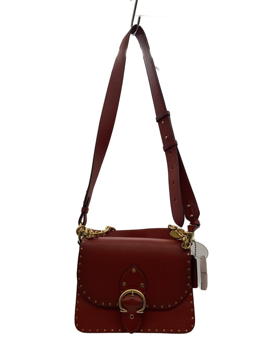 【中古】COACH◆御徒面子/--/RED/無地/B2122-C3838【御徒面子】
