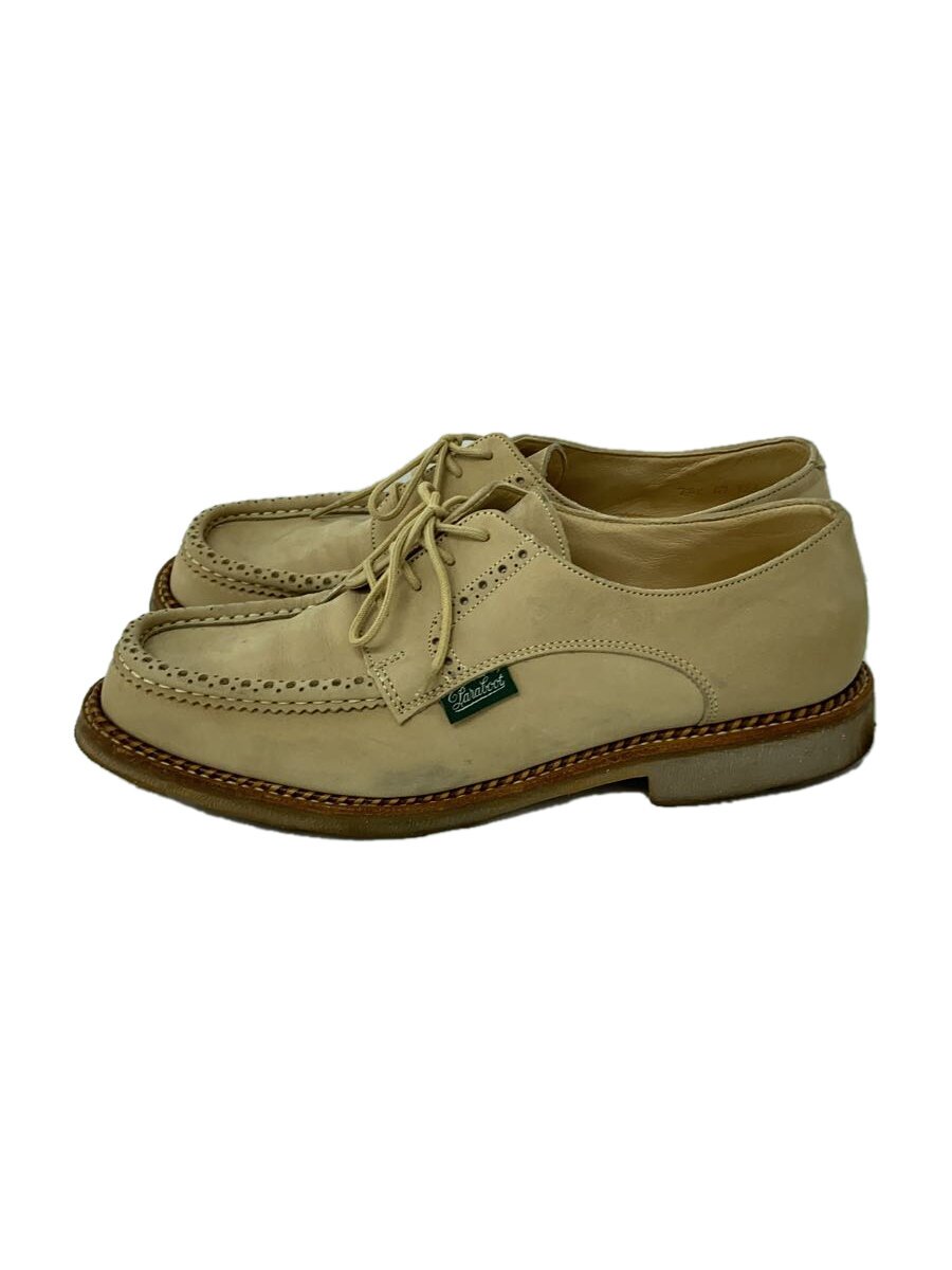 【中古】Paraboot◆お召しものシューズ/UK7.5/BEG/スウェード/666 96【シューズ】