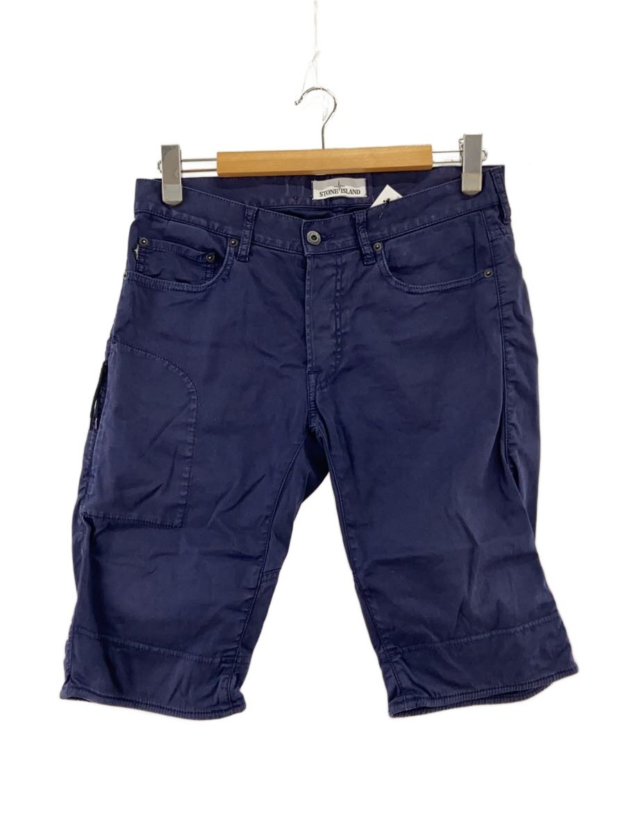【中古】STONE ISLAND◆cargo shorts/剥がれ有/遊撃手ズボン下/30/綿織物/NVY/【メンズウェア】