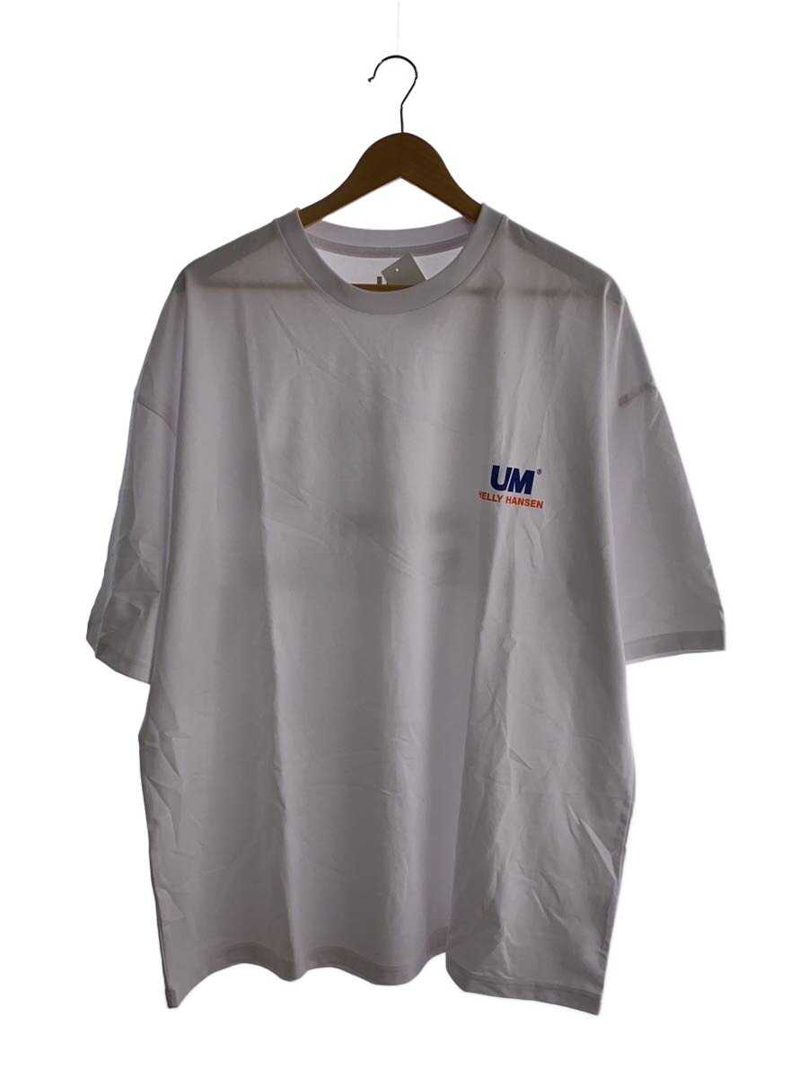 【中古】HELLY HANSEN◆遊撃手捩り グラフィックT/XL/綿織物/WHT/HH62461MN//【メンズウェア】